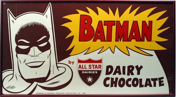 TV - 1966 Batman All Star Ice Cream Cardboard Ads (2)