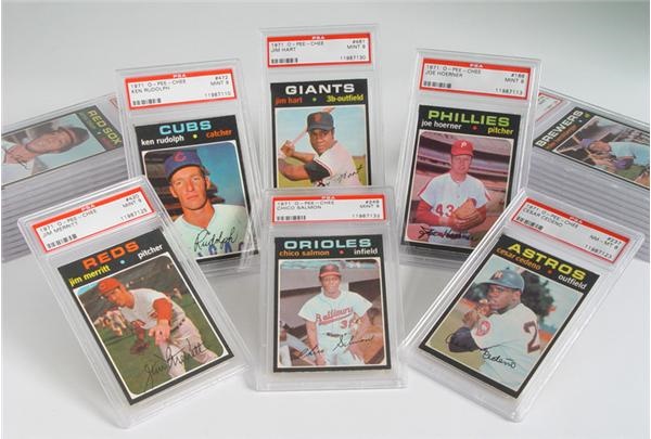 Baseball and Trading Cards - 1971 O-Pee-Chee Baseball PSA 8 & 9 Collection (27)