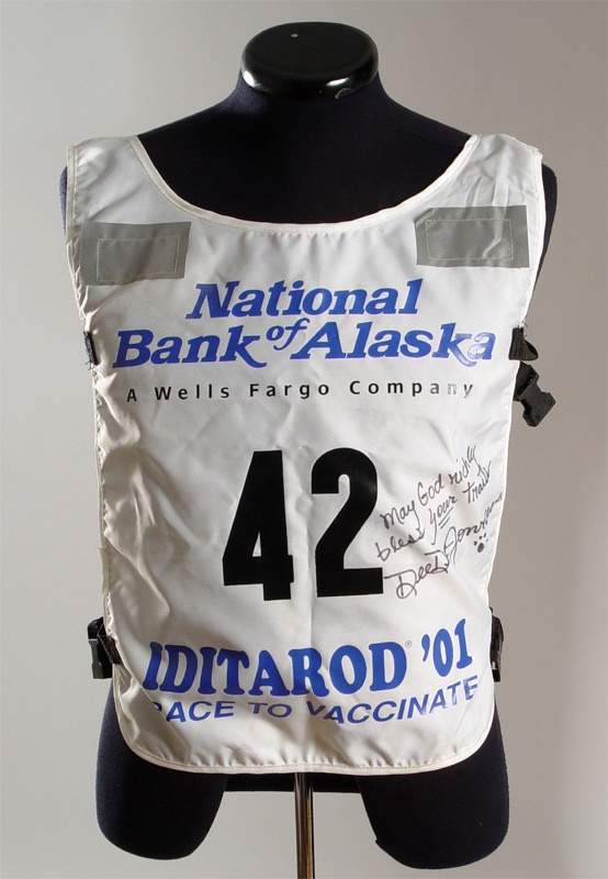 Deedee Jonrowe Race Worn Autographed Iditarod Bib