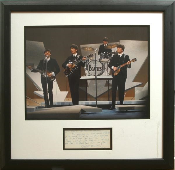 Beatles Autographs - George Harrison Handwritten Letter