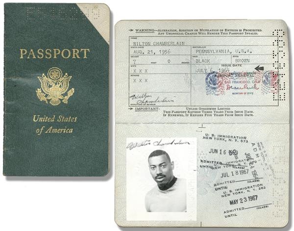 Wilt Chamberlain Passport