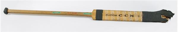 January 2005 Internet Auction - Terry Sawchuk Game Used Goalie Stick Shaft