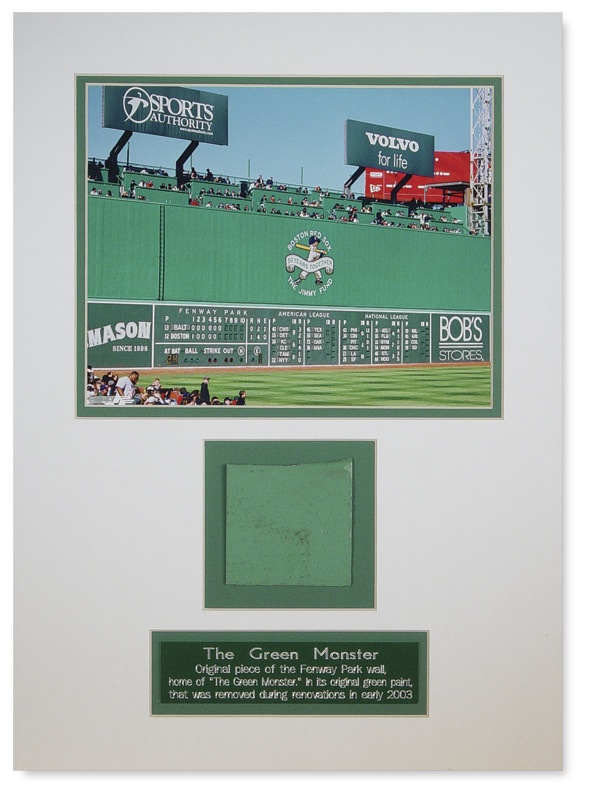 January 2005 Internet Auction - Fenway Park Green Monster Section