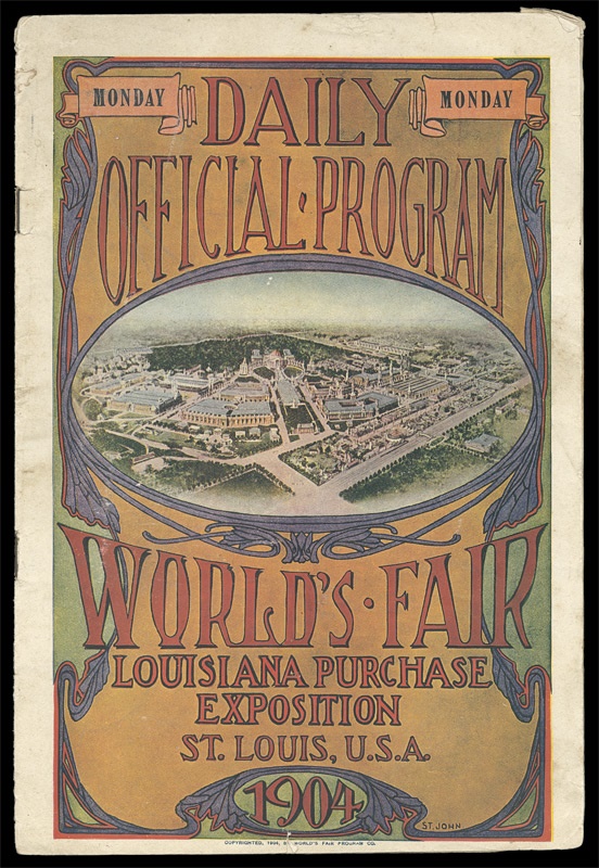 January 2005 Internet Auction - 1904 Rare World's Fair Program