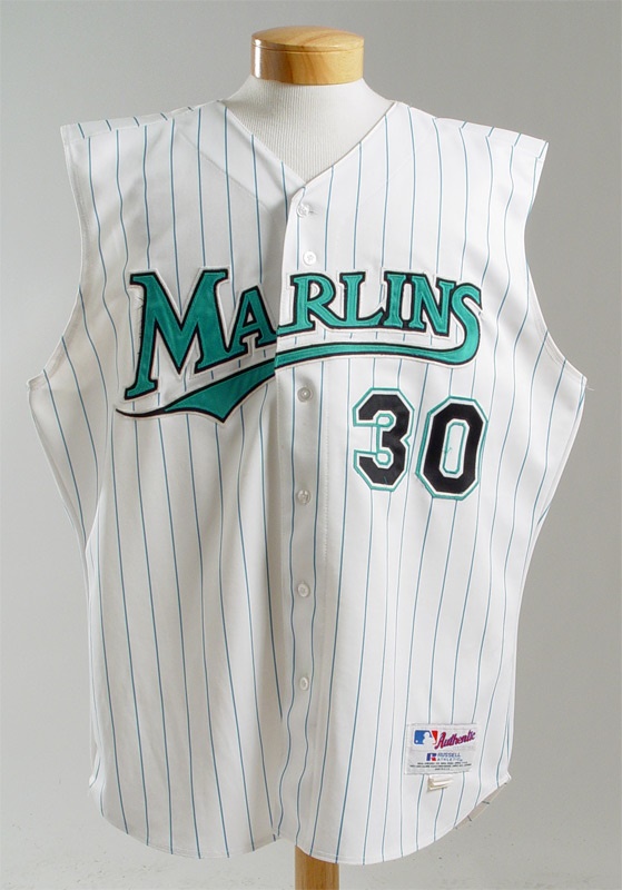 January 2005 Internet Auction - Cliff Floyd Game Used Marlins Vest Jersey