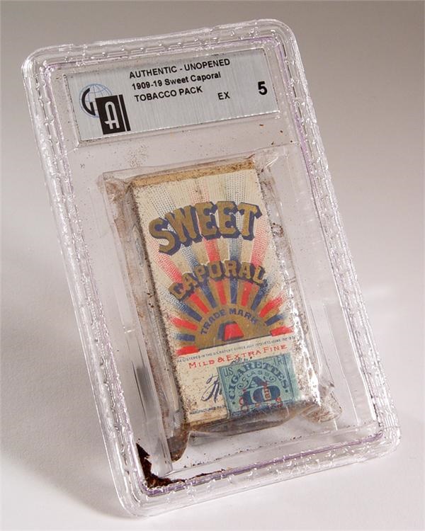 January 2005 Internet Auction - 1909-19 Sweet Caporal Tobacco Pack  GAI EX 5