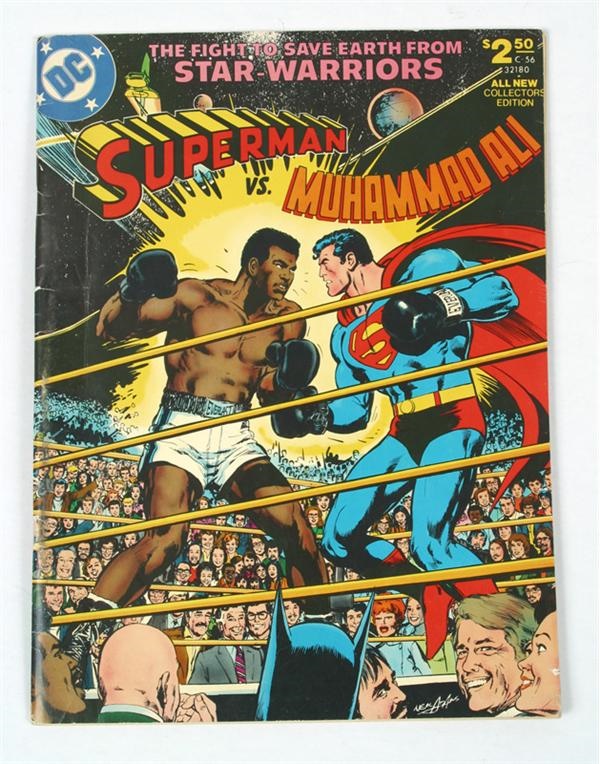 January 2005 Internet Auction - Superman vs Muhammad Ali Comic Book - Autographed by Ali