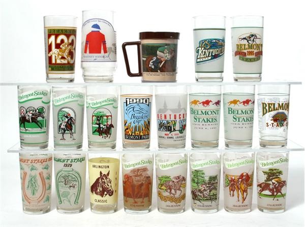 January 2005 Internet Auction - Belmont Stakes Commemorative Drinking Glasses (20)