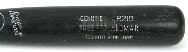 January 2005 Internet Auction - Roberto Alomar Game Used Bat (34")