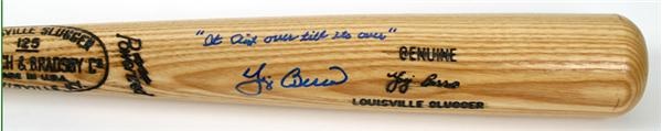 January 2005 Internet Auction - Yogi Berra Autographed Commemorative Bat