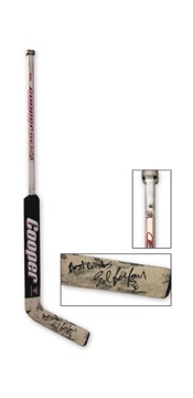 - 1990's Ed Belfour Game Used Autographed Cooper Stick