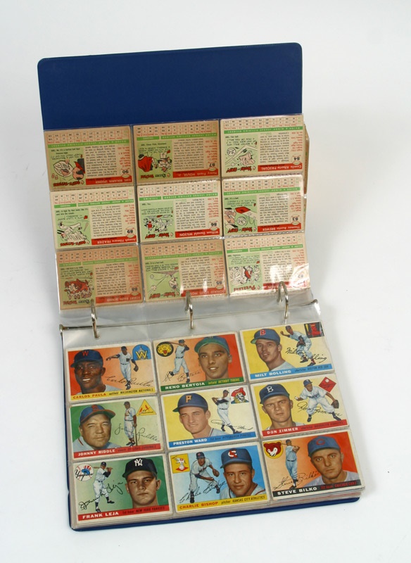 January 2005 Internet Auction - 1955 Topps Baseball Card Near Set