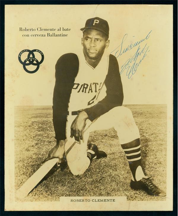 - Roberto Clemente Ballantine Signed Photo