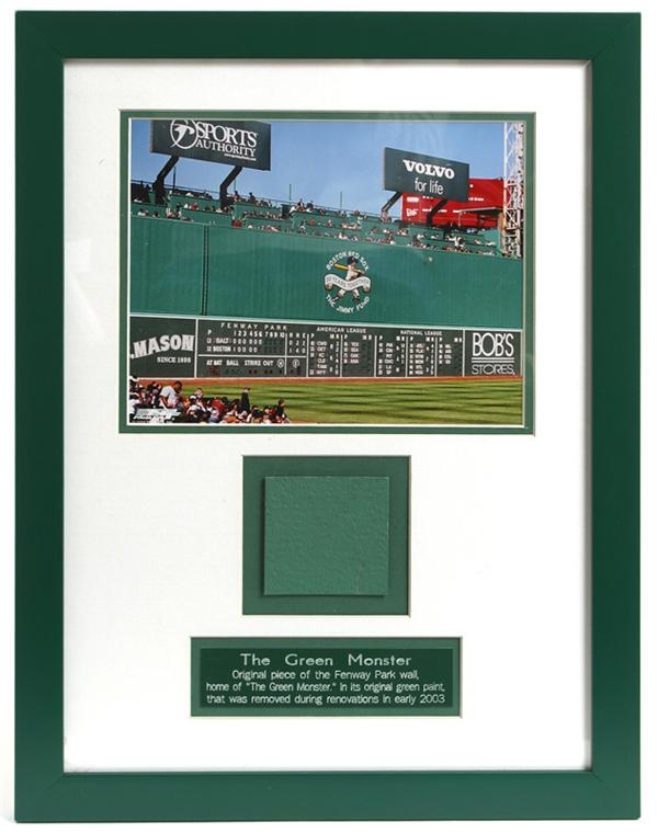January 2005 Internet Auction - Fenway Park Green Monster Section