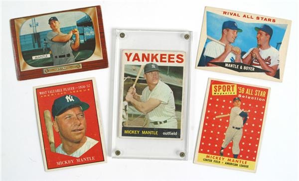 January 2005 Internet Auction - Mickey Mantle Card Lot (5)