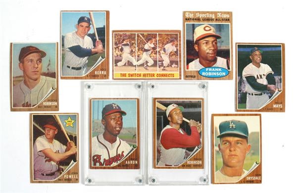 - 1962 Topps Baseball Stars Collection (9)