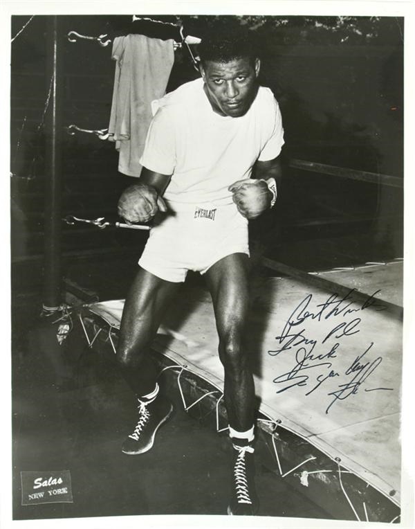 Sugar Ray Robinson Autographed Photo (8"x10")