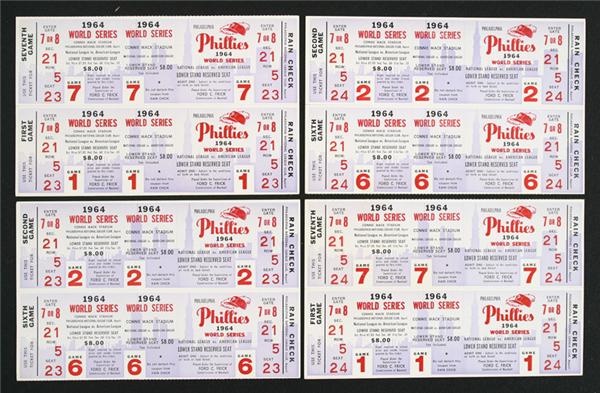 Philadelphia Phillies 1964 Phantom World Series Tickets (8)