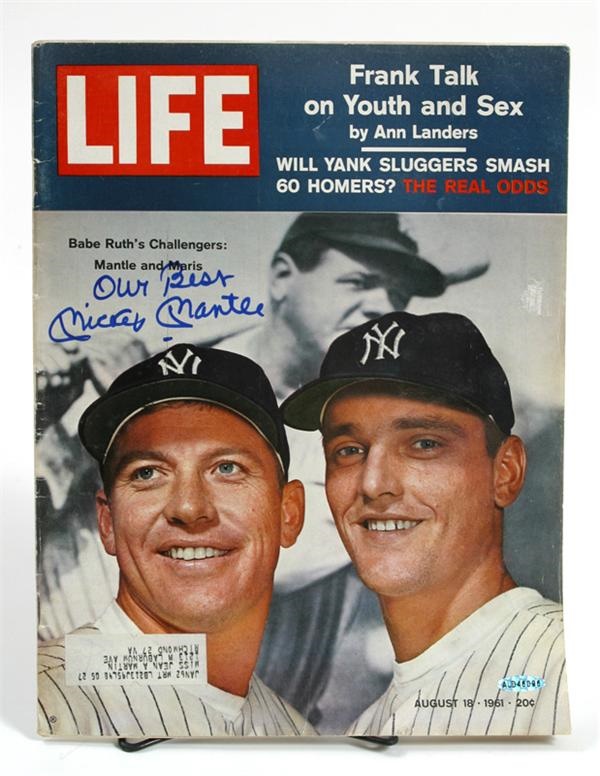 January 2005 Internet Auction - Mickey Mantle Signed Life Magazine