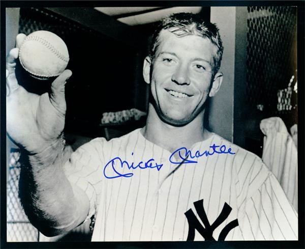 - Mickey Mantle Autographed 8x10"