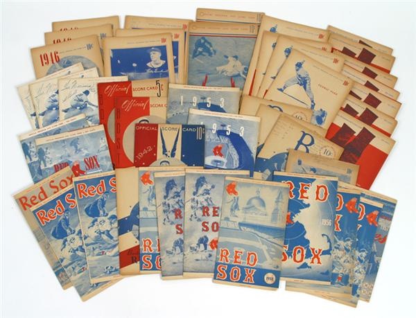 1940's & 1950's Red Sox, Braves, Yankees Programs (44)
