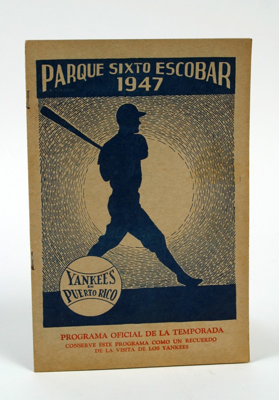 January 2005 Internet Auction - Rare 1947 New York Yankees Tour Program