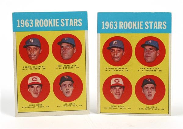 - Pete Rose Rookie Trading Card Lot (2)