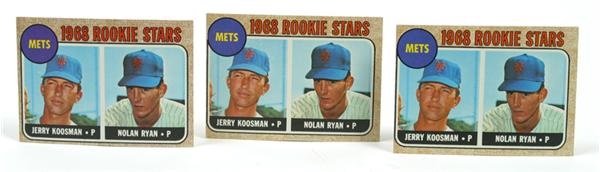 - Nolan Ryan Rookie Card Lot (3)