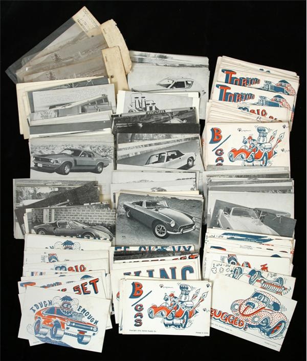 - Huge lot of 60-70's Big Daddy Roth, Hot Rod & Classic Car Exhibit Cards