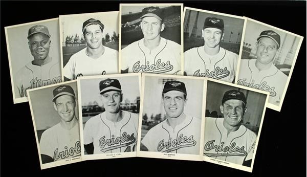 - 1958 Baltimore Orioles Press Photos (9)
