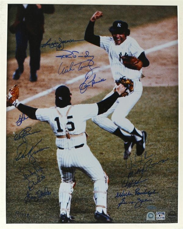 January 2005 Internet Auction - 1977 New Yankees World Champs Signed Photo (20"x24")