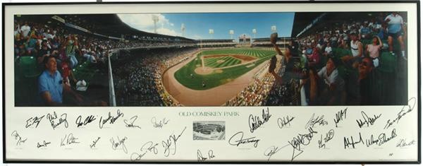 - Comiskey Park Signed Poster (15"x39")