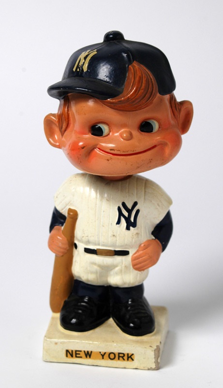 Boston Garden - Rare NY Yankees "Lock of Hair" Bobble Head