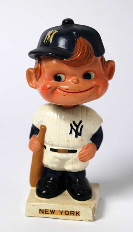 Rare NY Yankees "Lock of Hair" Bobble Head