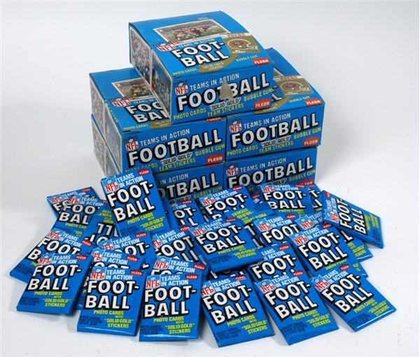 Boston Garden - 1982 Fleer Football Wax Boxes (5)