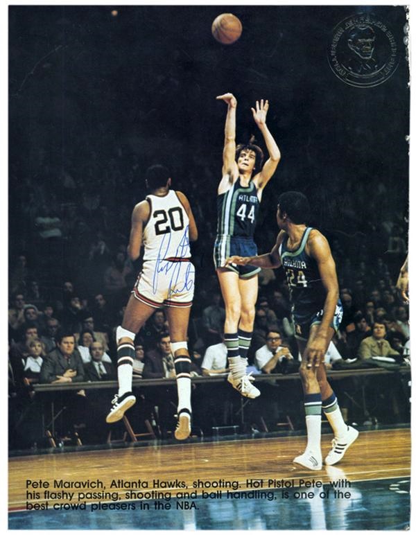 Boston Garden - Pistol Pete Maravich Signed Photo (8"x10")