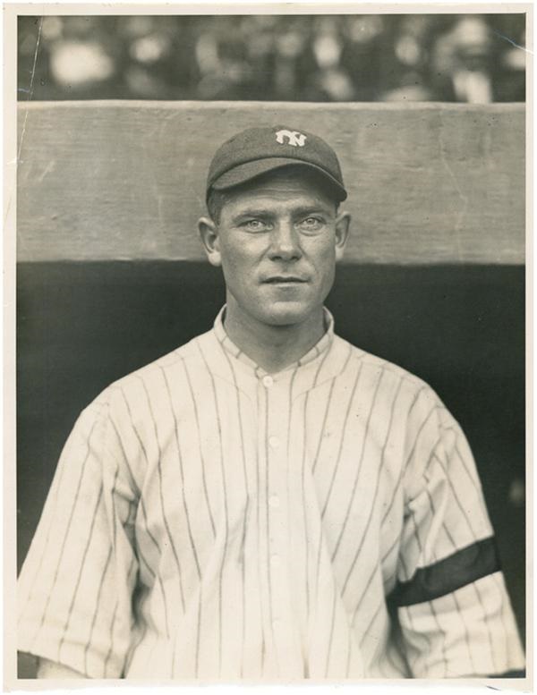 Boston Garden - Jack Quinn 1920 NY Yankees w/ black armband