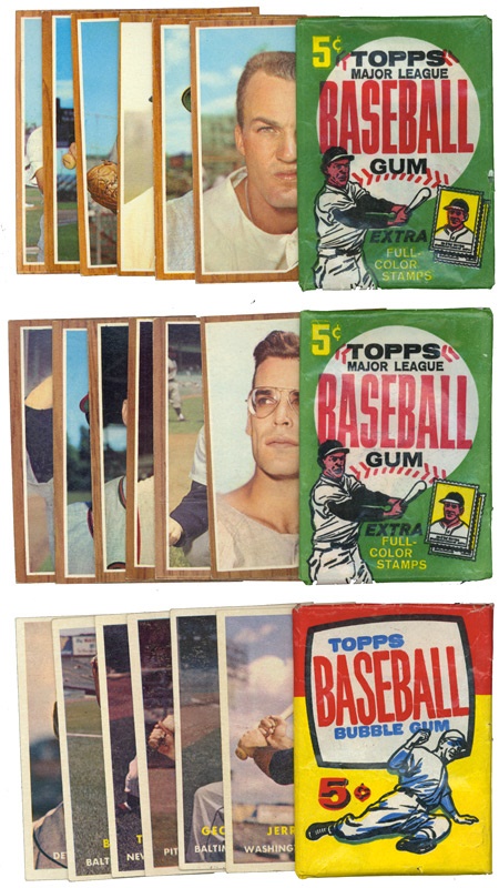 Boston Garden - 1957 & 1962 Topps (2) Wax Packs