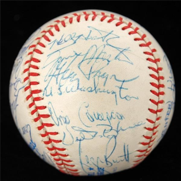 Boston Garden - 1981 Kansas City Royals Western Division Champion Team Signed Baseball