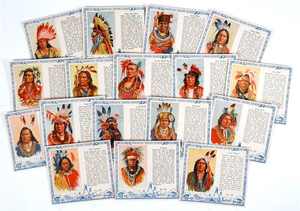 Boston Garden - Red Man American Indian Chiefs Complete Set (40)