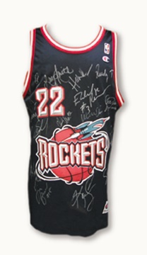 - 1994-95 Houston Rockets Team Signed Jersey