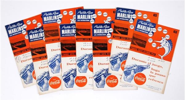 - 1961 Puerto Rico Marlins Programs (8)