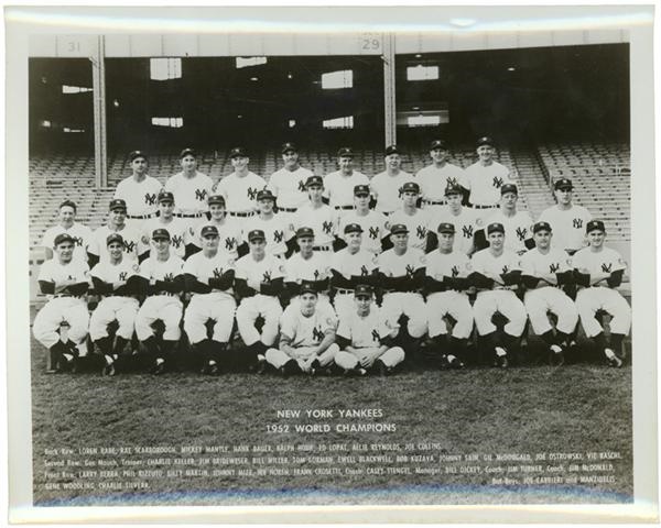 1952 NY Yankees Vintage Team Photo (8"x 10")