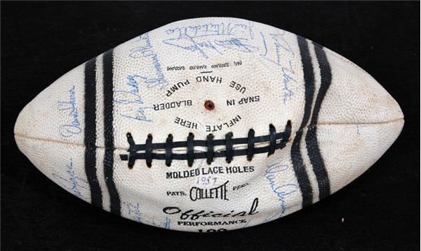 Boston Garden - World Champion 1959 Baltimore Colts Team Signed Football