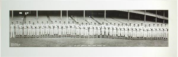 Mickey Mantle - Mickey Mantle's 1954 New York Yankee Panoramic Team Photo