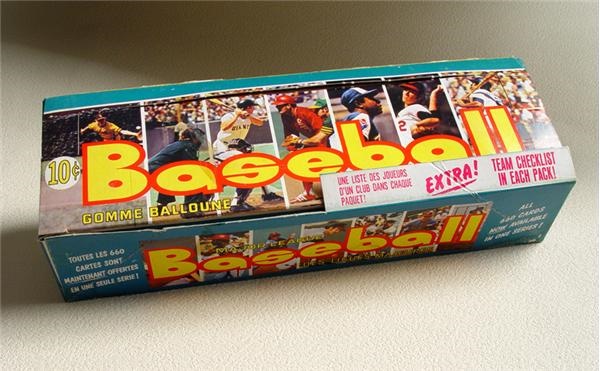 - 1973 O-Pee-Chee Baseball All Series Wax Box