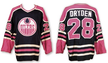 - 1978-79 Dave Dryden WHA Edmonton Oilers Game Worn Jersey