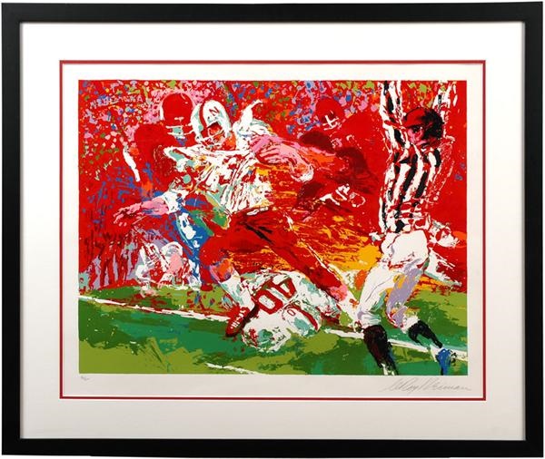 Baseball Art - Leroy Neiman Nebraska Football Print