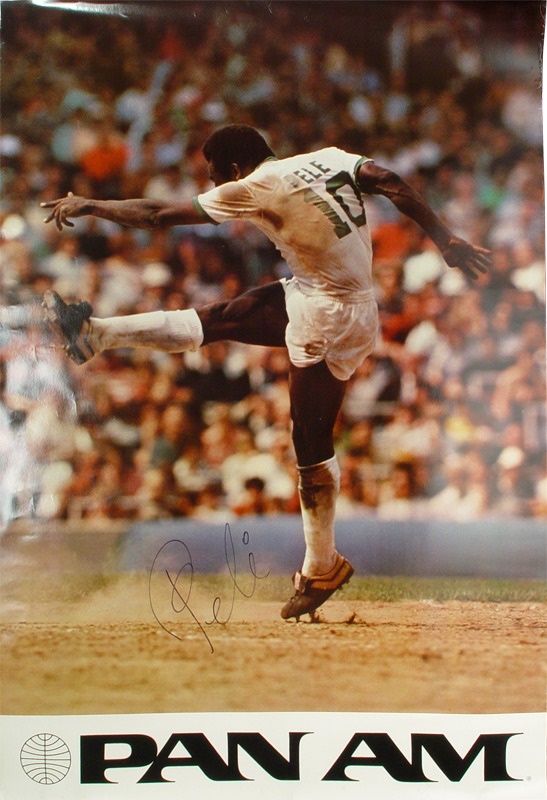 All Sports - Pele Signed Pan Am Poster