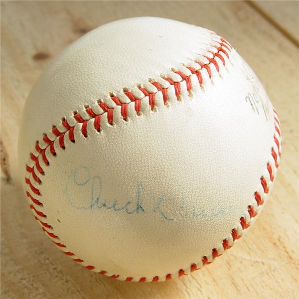Chuck Dressen Single Signed Baseball